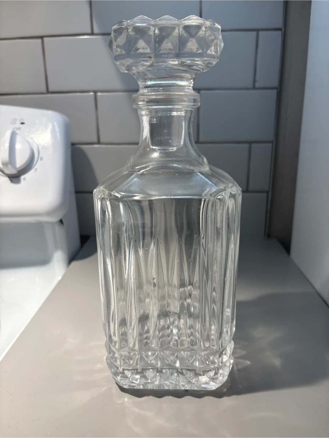 #cleanout Crystal Decanter