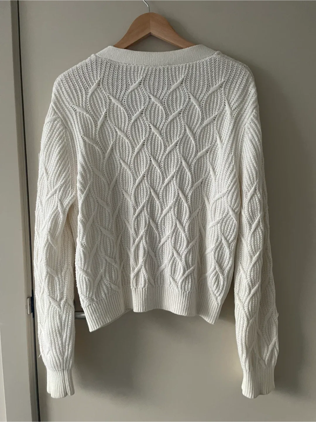 Soaked Cream Cable Knit Cardigan - Size L #Cleanout image indicator(4)
