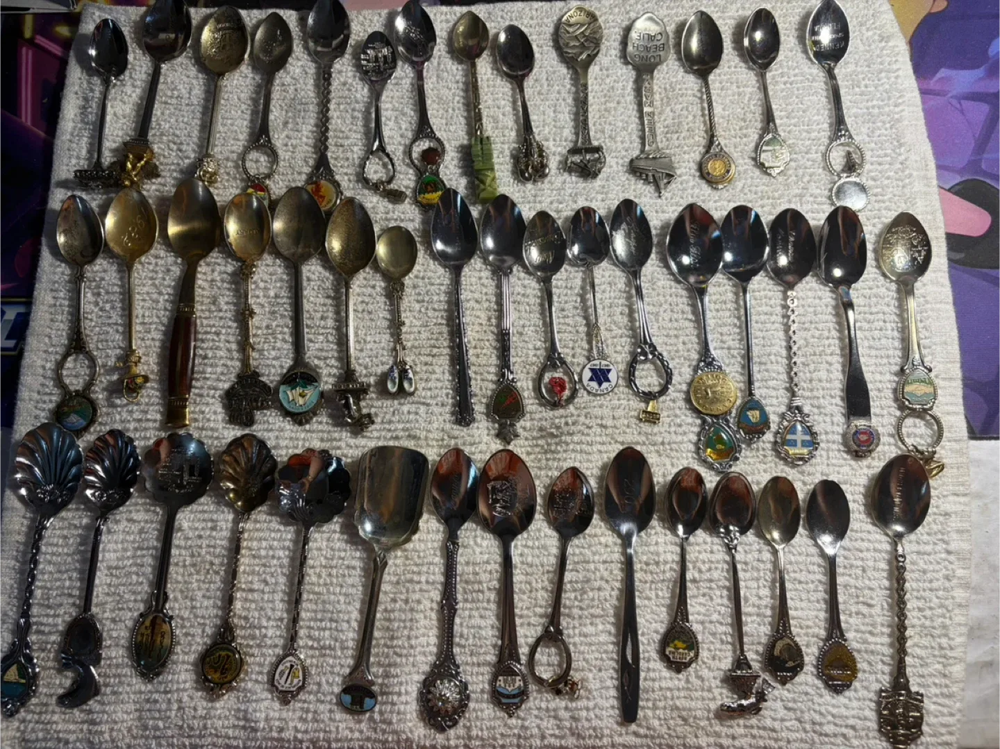 Antique souvenir spoons