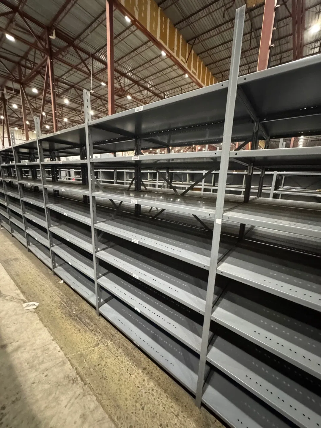 Used industrial shelving. 7’4 T x 24” D x 48” W image indicator(3)