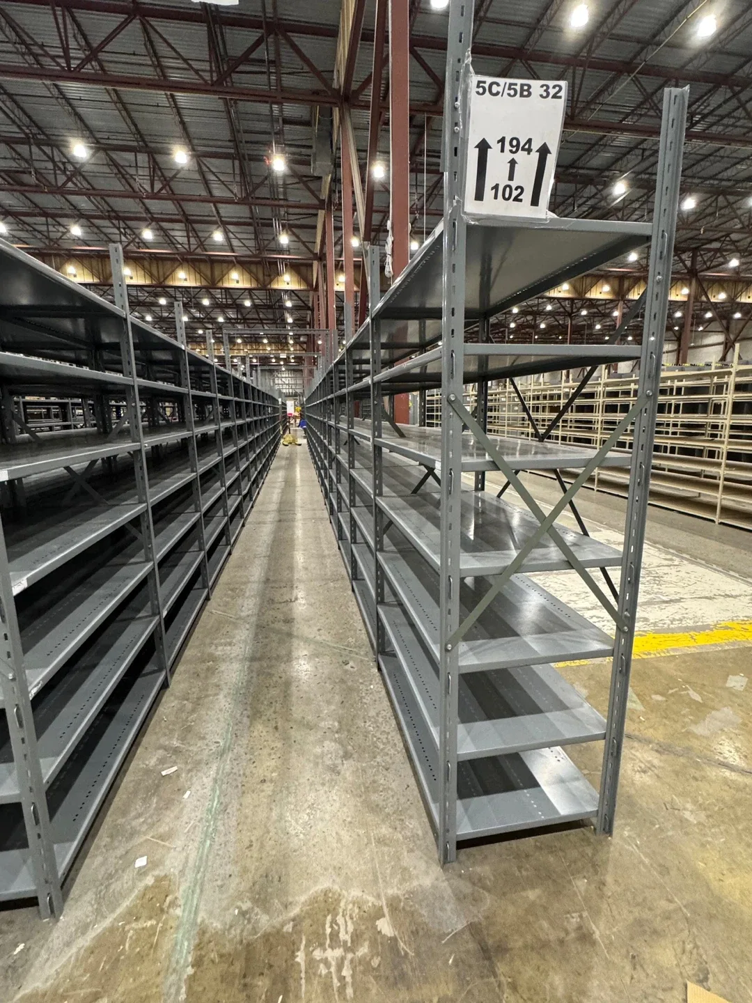 Used industrial shelving. 7’4 T x 24” D x 48” W image indicator(4)