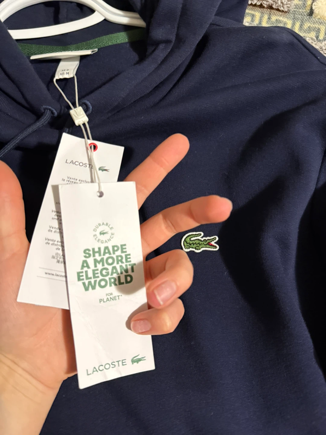 New Lacoste Classic Fit Hoodie - Size M - photo 4