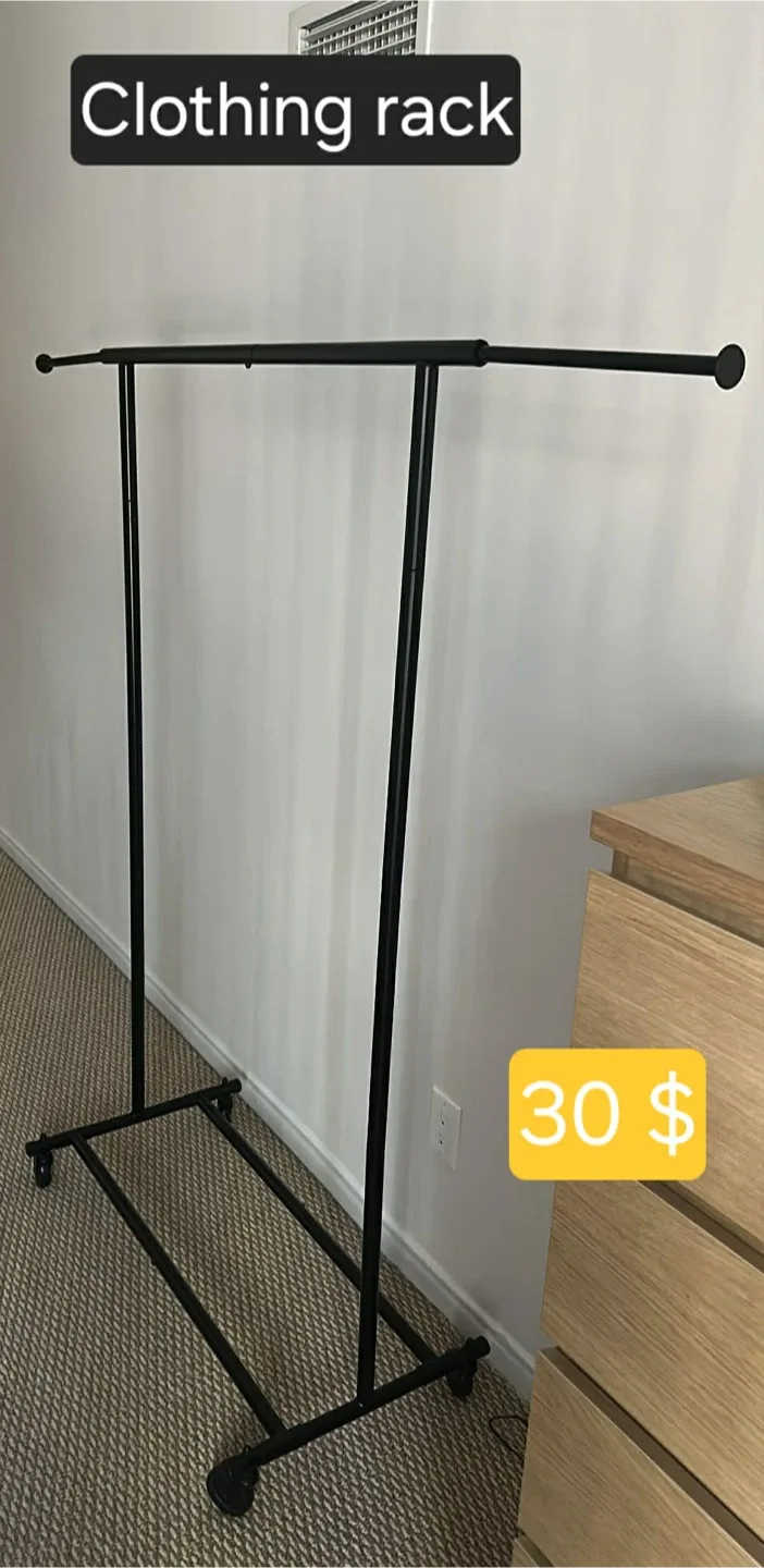Black Clothing Rack - $30