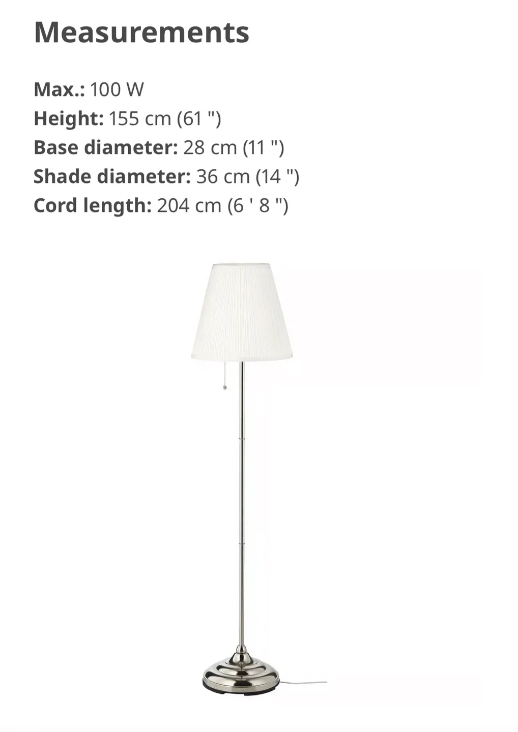 Ikea ÅRSTID Floor lamp #Cleanout image indicator(10)