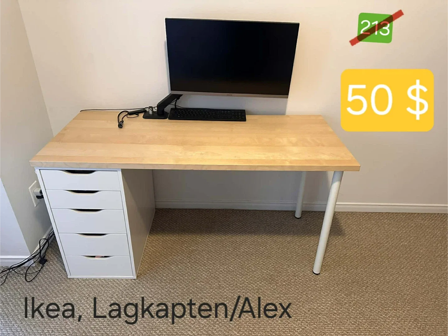 Ikea Lagkapten/Alex Desk