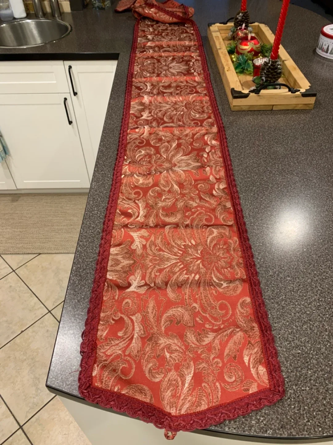 Red & Gold Table Runner