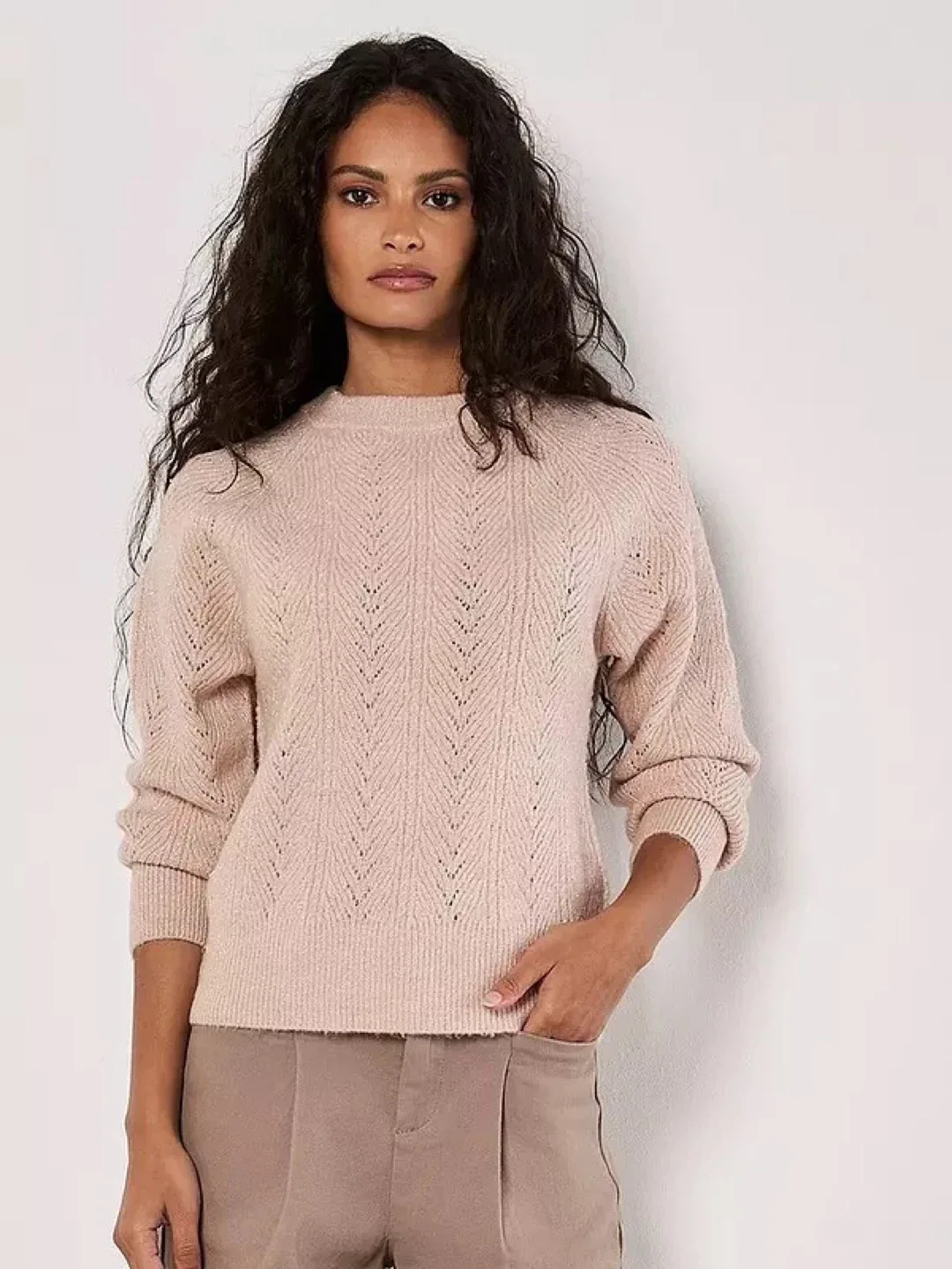 Mango Blush Pink Knit Sweater - Size S #Cleanout
