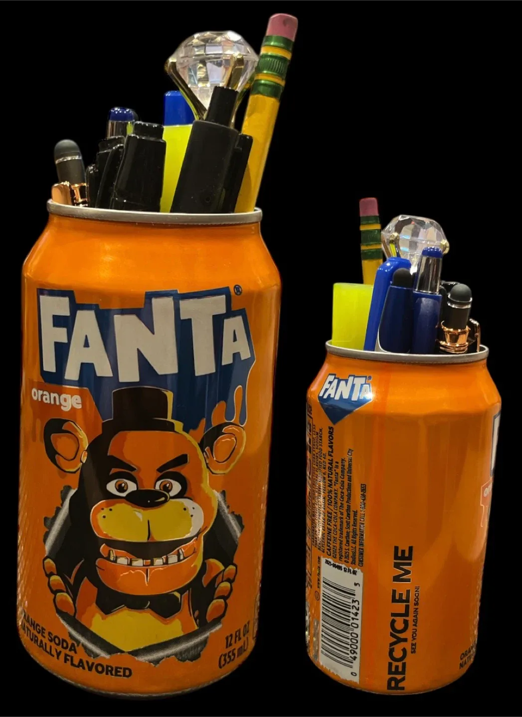 Fanta Soda Can Pen Holders & FNAF Keychains image indicator(3)