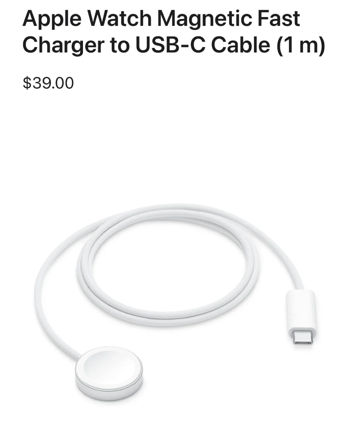 Apple Watch Magnetic Fast Charger to USB Cable #Cleanout image indicator(3)