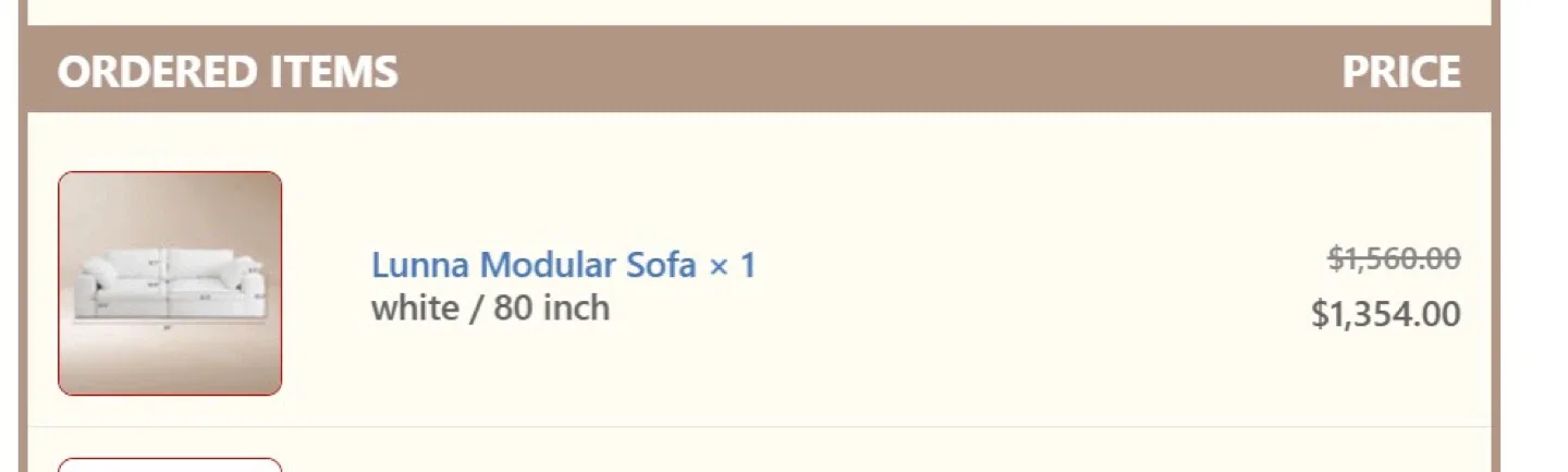 Lunna Modular Sofa - White / 80 inch image indicator(3)