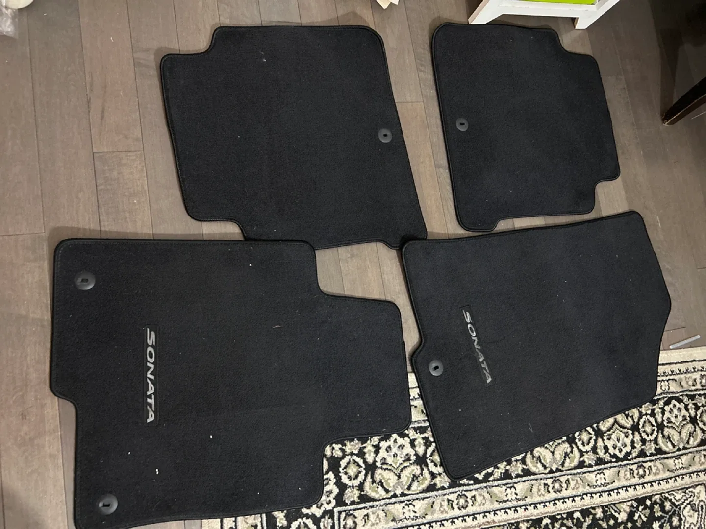 Hyundai Sonata Black Floor Mats - Set of 4