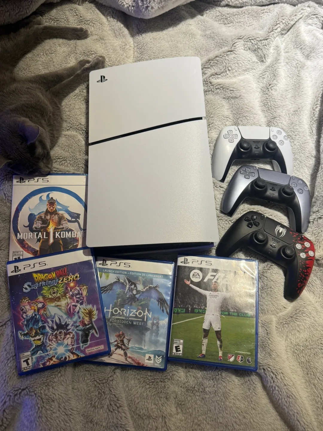 PlayStation 5 Console with Games and Controllers