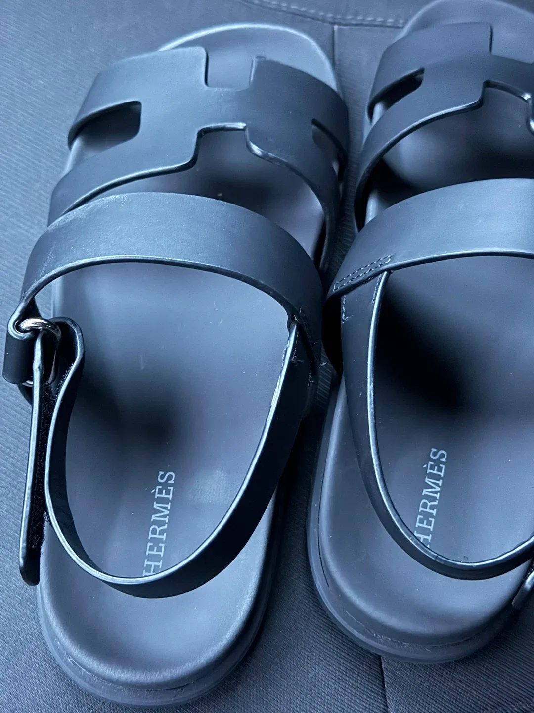 Hermès Black Sandals