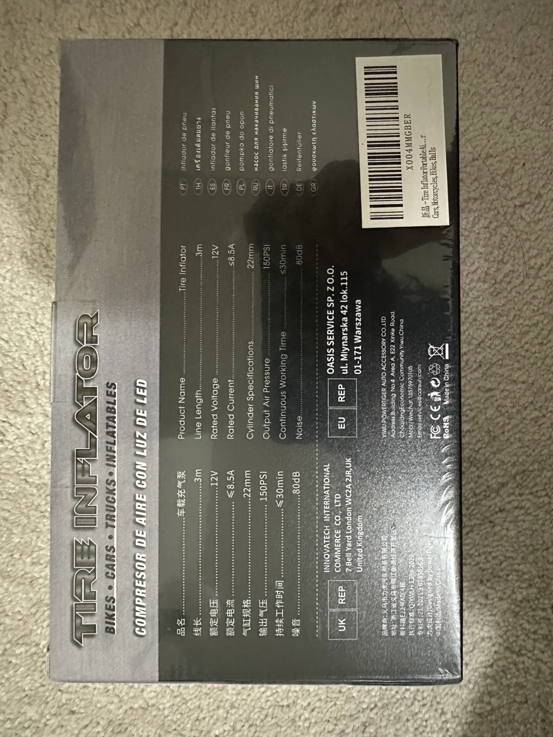 FLYKID Tire Inflator for Bikes, Cars, Trucks - NEW image indicator(2)