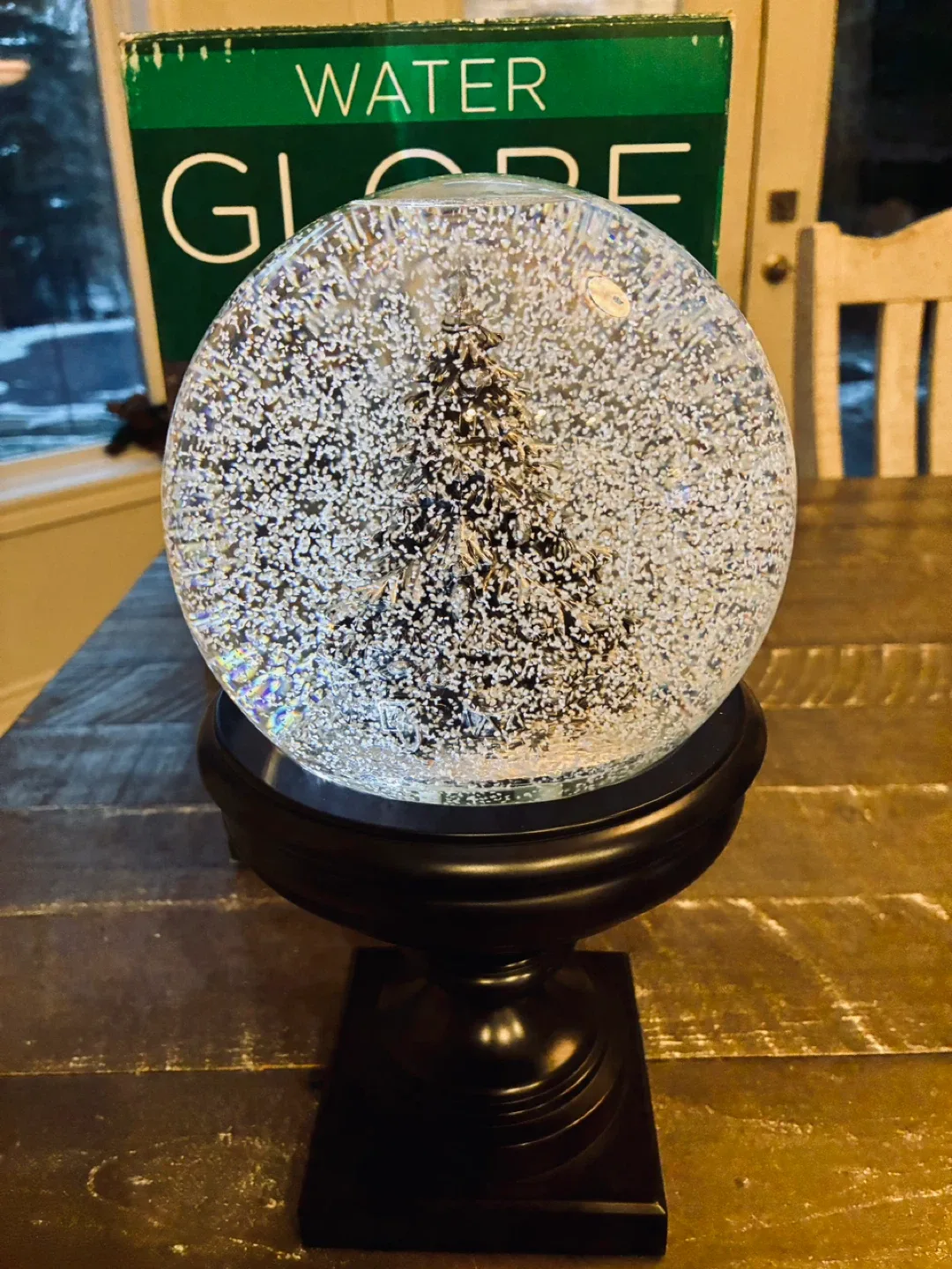 4 Christmas light up snow globes image indicator(3)
