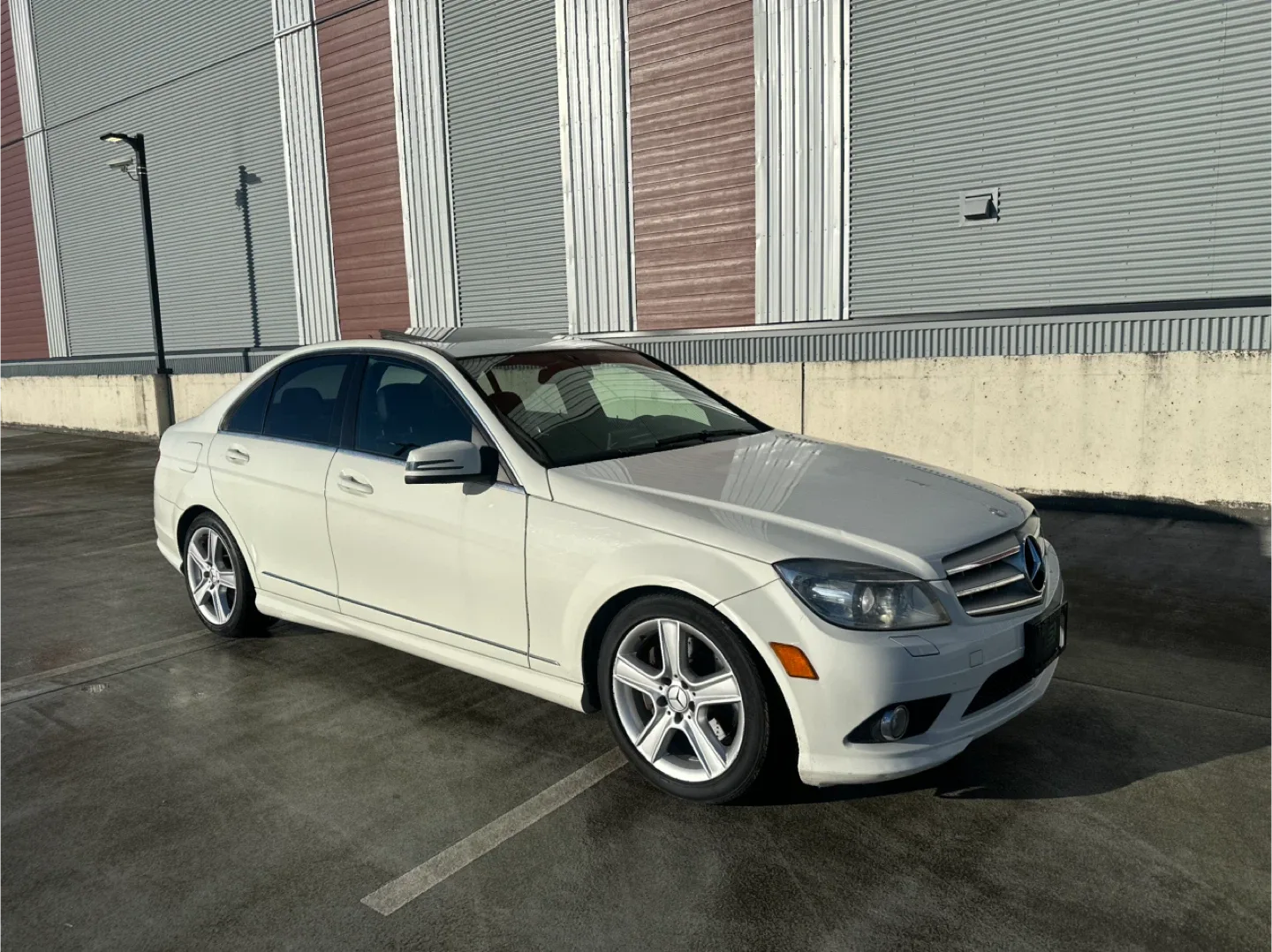 Mercedes-Benz C300 White Sedan