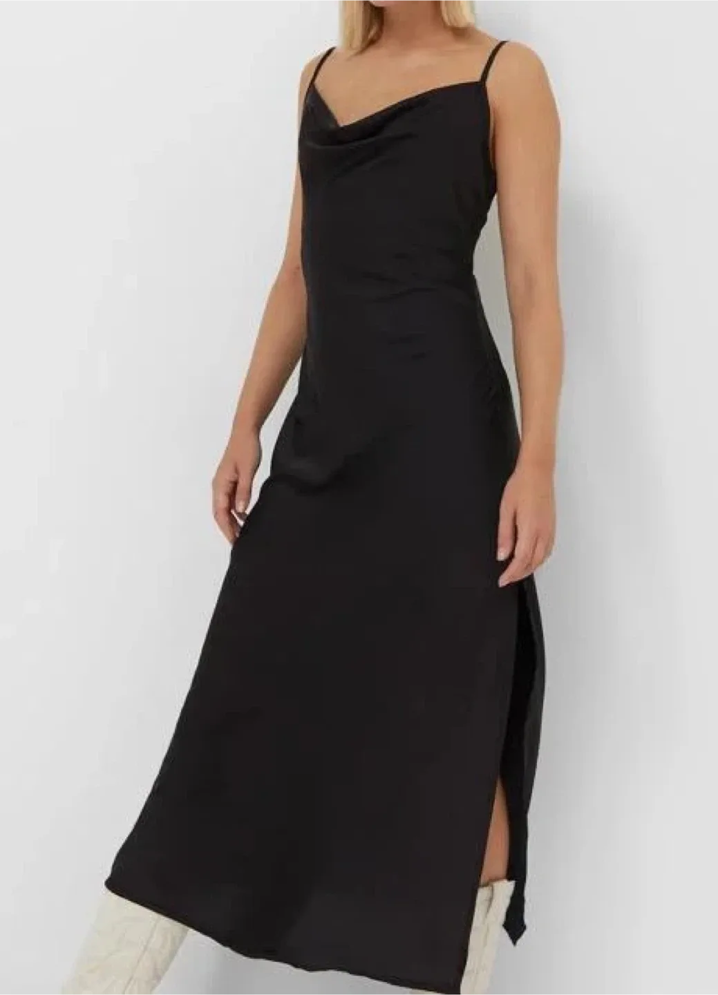 Stradivarius Black Slip Dress - size S #Cleanout