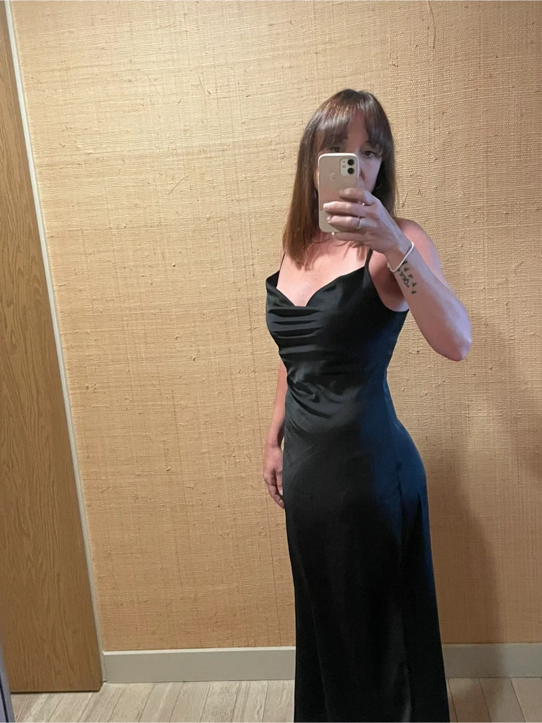 Stradivarius Black Slip Dress - size S #Cleanout image indicator(4)