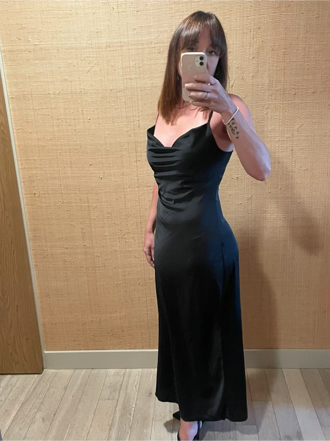 Stradivarius Black Slip Dress - size S #Cleanout image indicator(3)