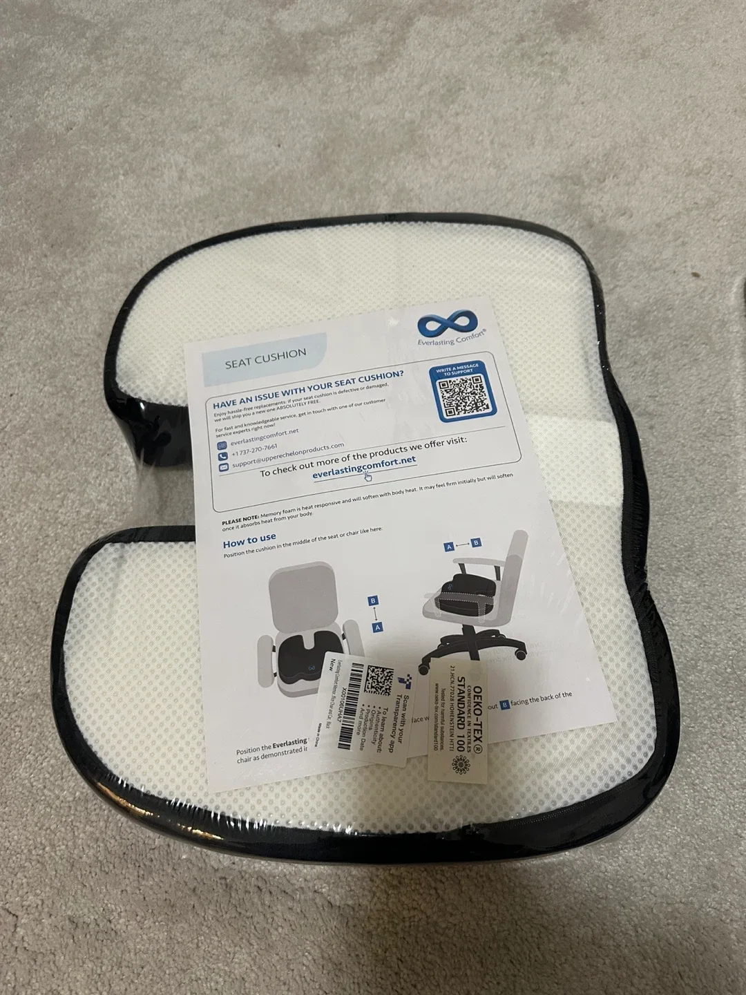 Everlasting Comfort Seat Cushion - New in Packaging image indicator(2)