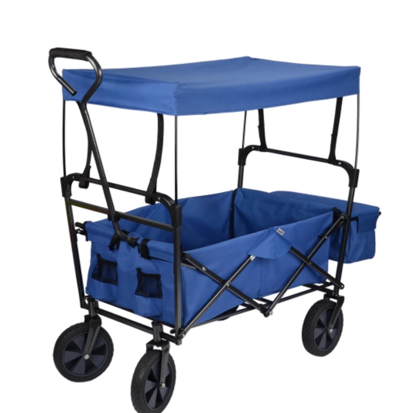 Blue Folding Wagon with Canopy
