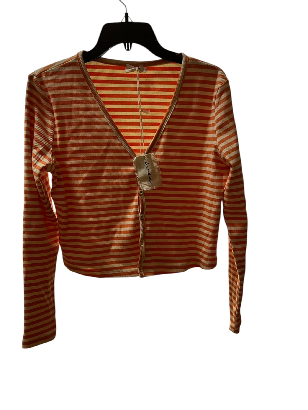 Iive Striped Cardigan Orange