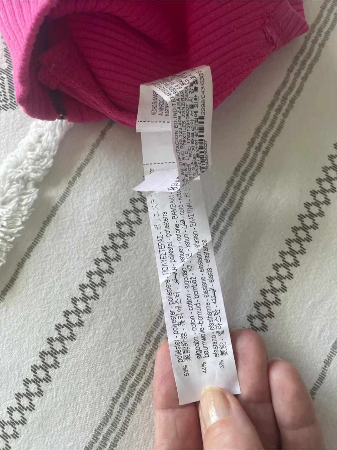 Zara Pink Ribbed Crop Top with Zipper #Cleanout image indicator(7)