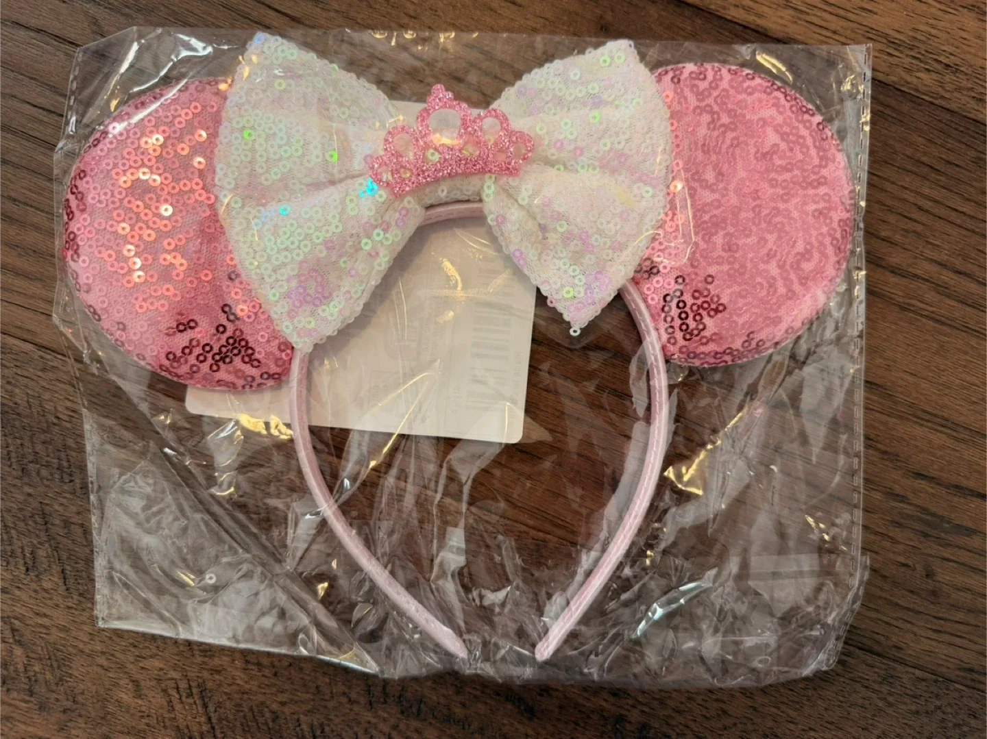 $15 for both!! Sequin Minnie Mouse Ears Headband (Pink and Blue) image indicator(7)
