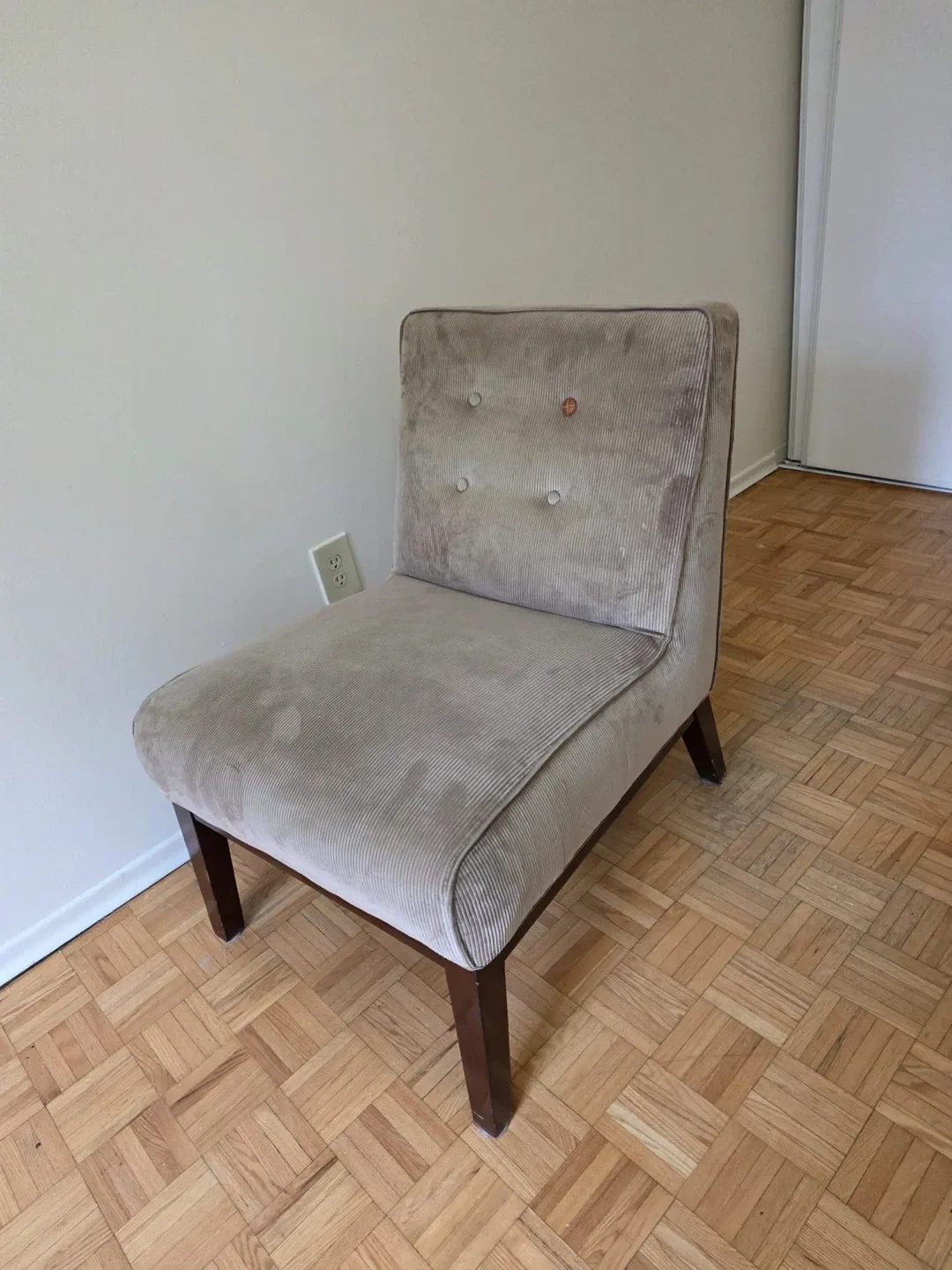 Corduroy Accent Chair