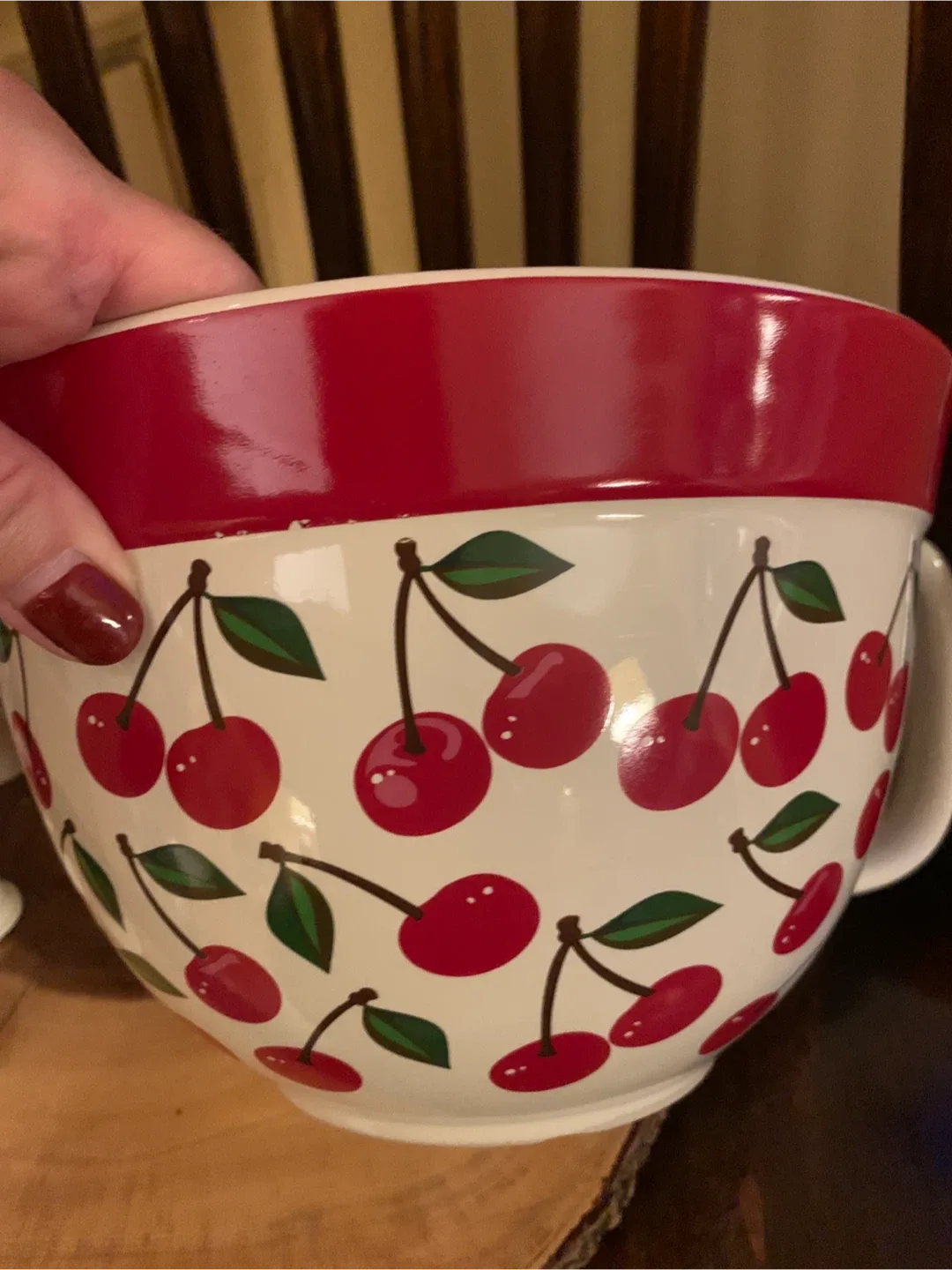 The Bake Shop Cherry Mixing Bowl #Cleanout image indicator(6)