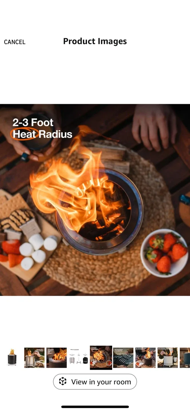 Solo Stove Mesa Tabletop Fire Pit - Includes Stand(RED)  & Bag image indicator(4)