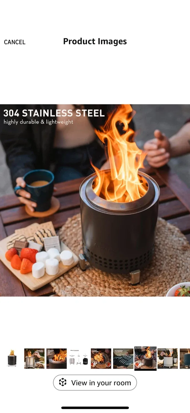 Solo Stove Mesa Tabletop Fire Pit - Includes Stand(RED)  & Bag image indicator(6)