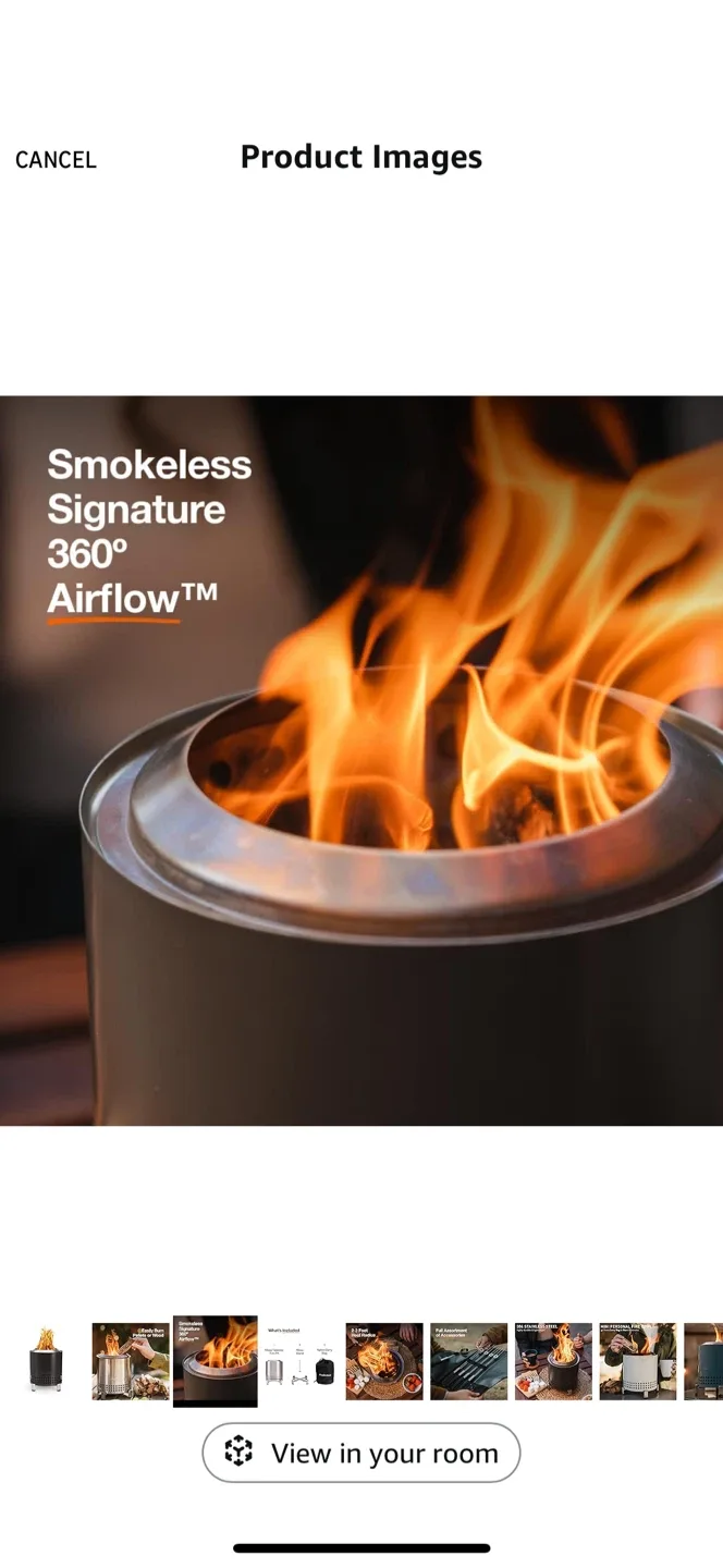 Solo Stove Mesa Tabletop Fire Pit - Includes Stand(RED)  & Bag image indicator(5)