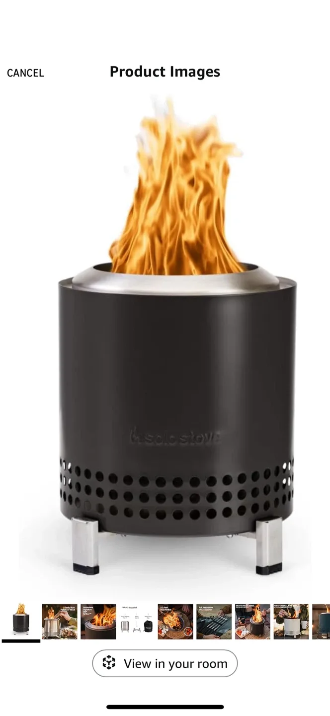 Solo Stove Mesa Tabletop Fire Pit - Includes Stand(RED)  & Bag image indicator(2)