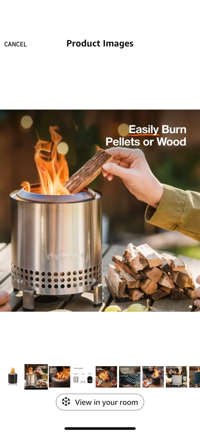 Solo Stove Mesa Tabletop Fire Pit - Includes Stand(RED)  & Bag