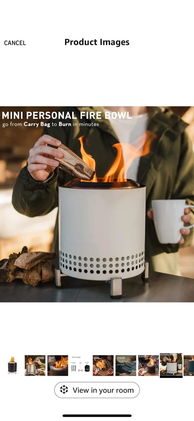 Solo Stove Mesa Tabletop Fire Pit - Includes Stand(RED)  & Bag image indicator(7)