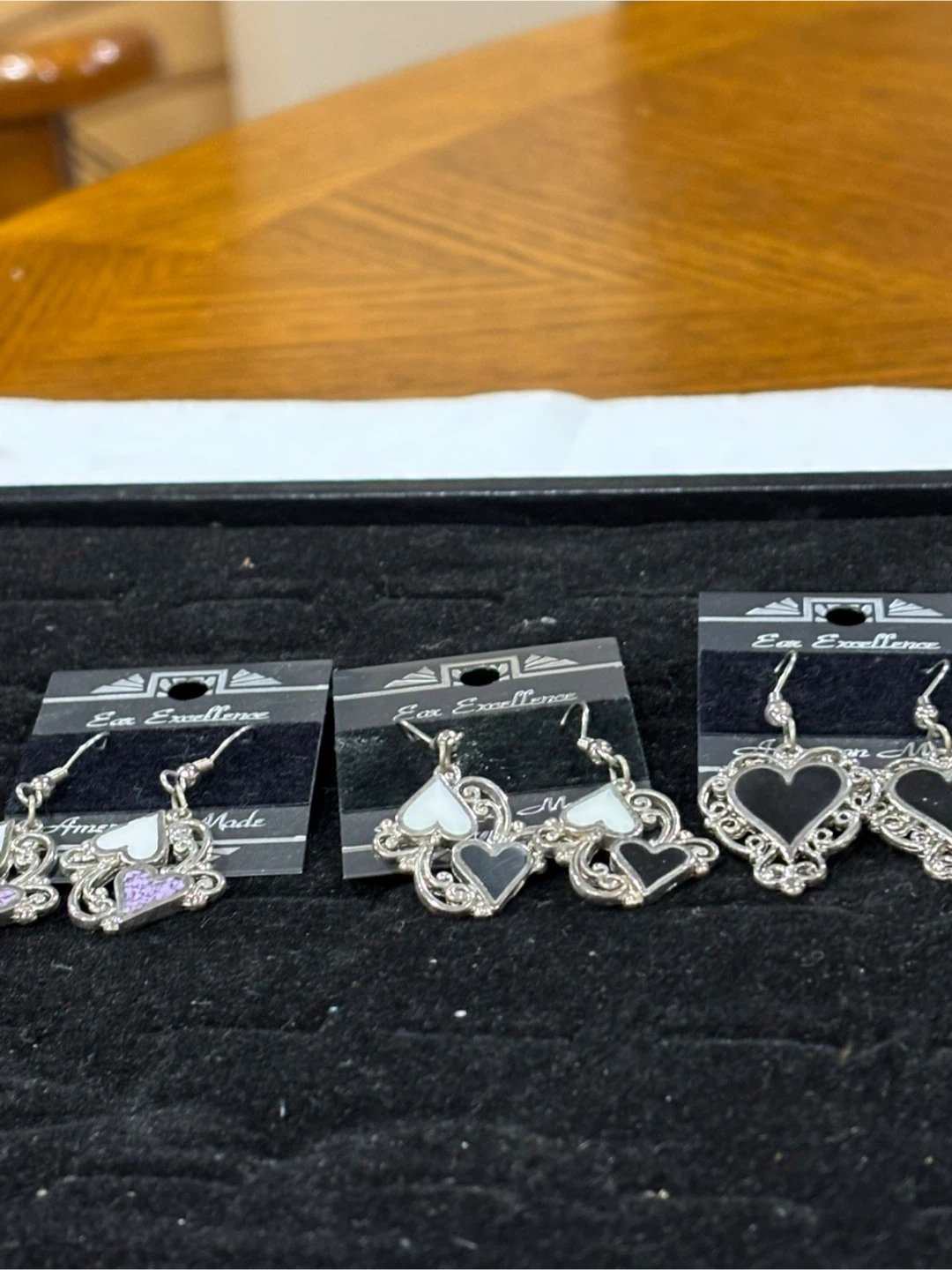 Ear Excellence Heart Earrings-set of 3