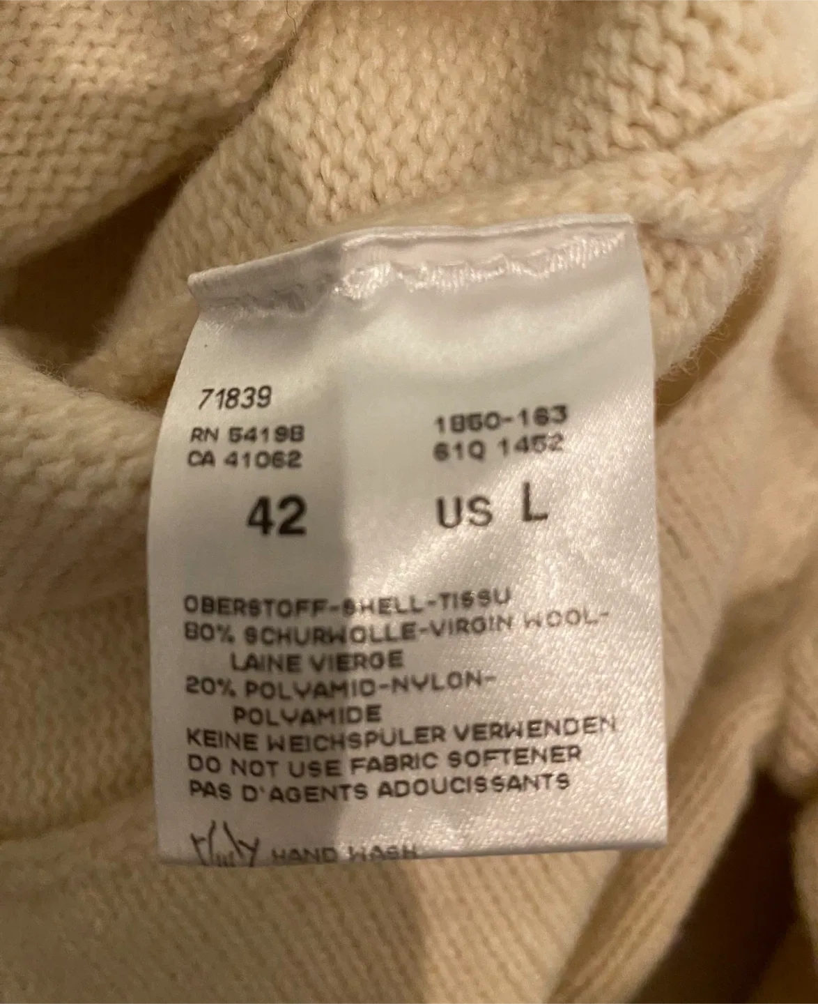 Fire + Ice Cream Color Sweater - Size L image indicator(4)