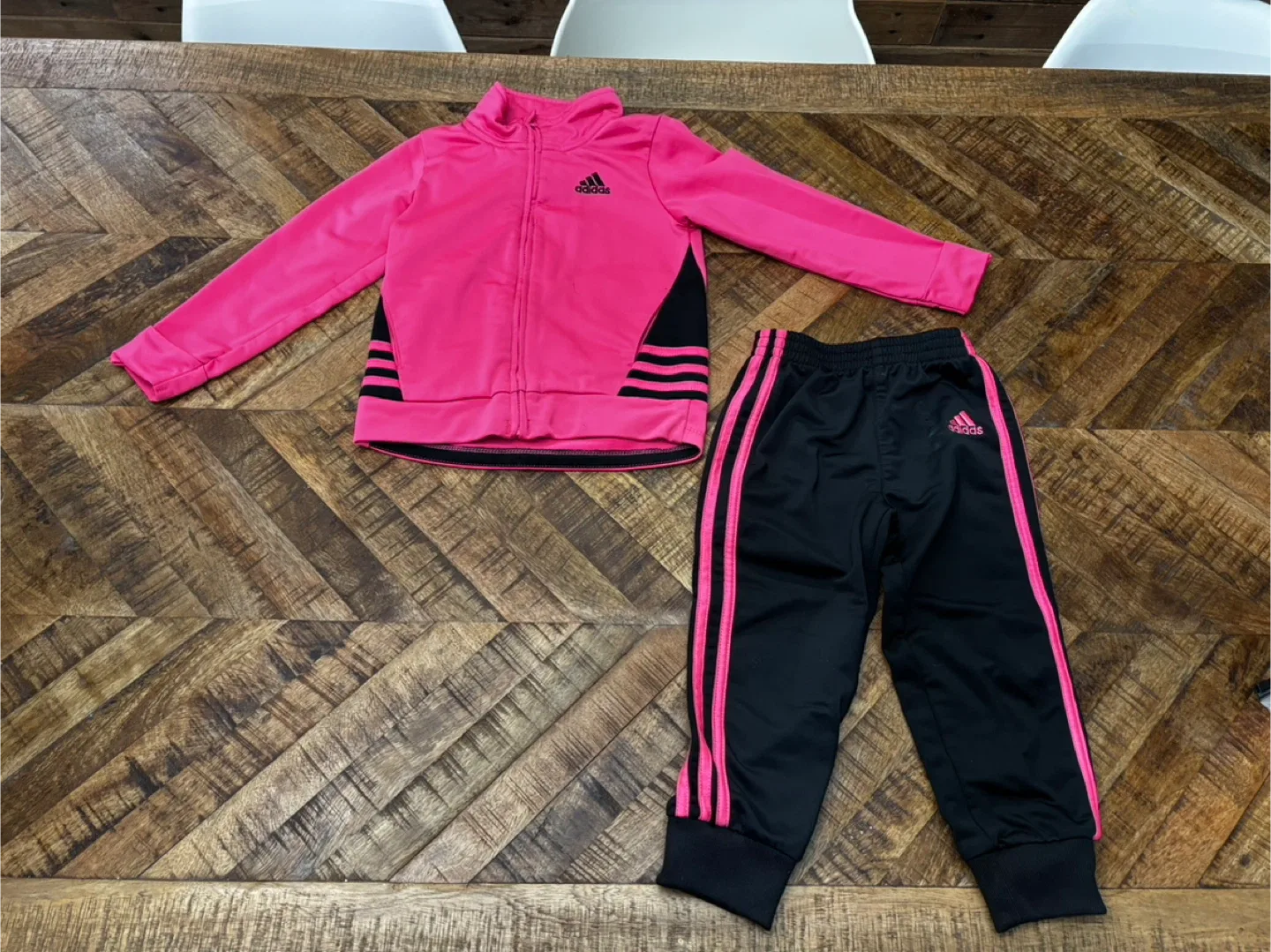 Adidas 3T Tracksuit - Pink & Black