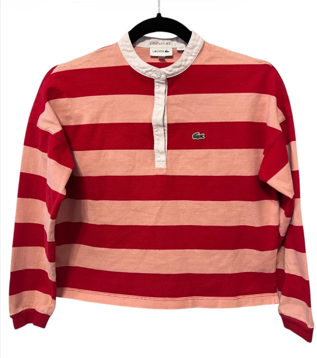 Kids Lacoste Long Sleeve Striped Shirt – Size 12