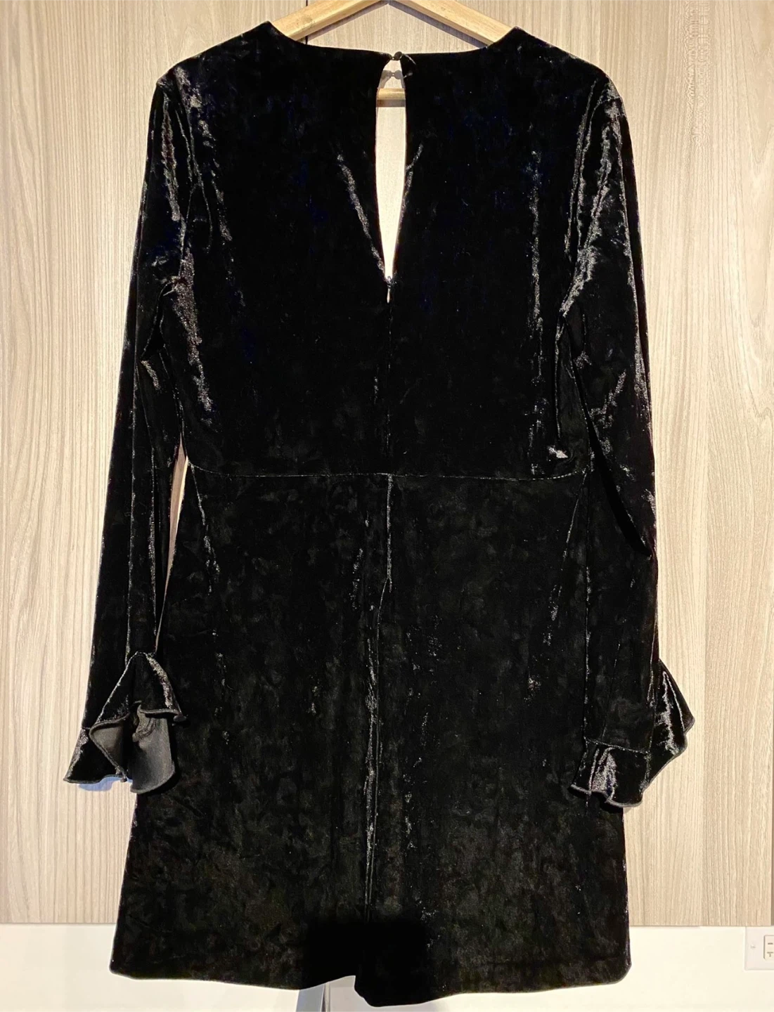 Highline Collective Black Velvet Dress - Size L - photo 3