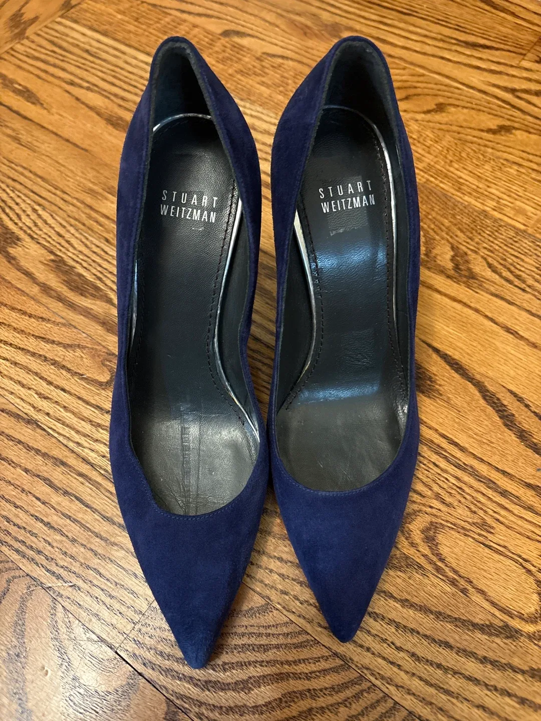 Stuart Weitzman Blue Suede Pumps