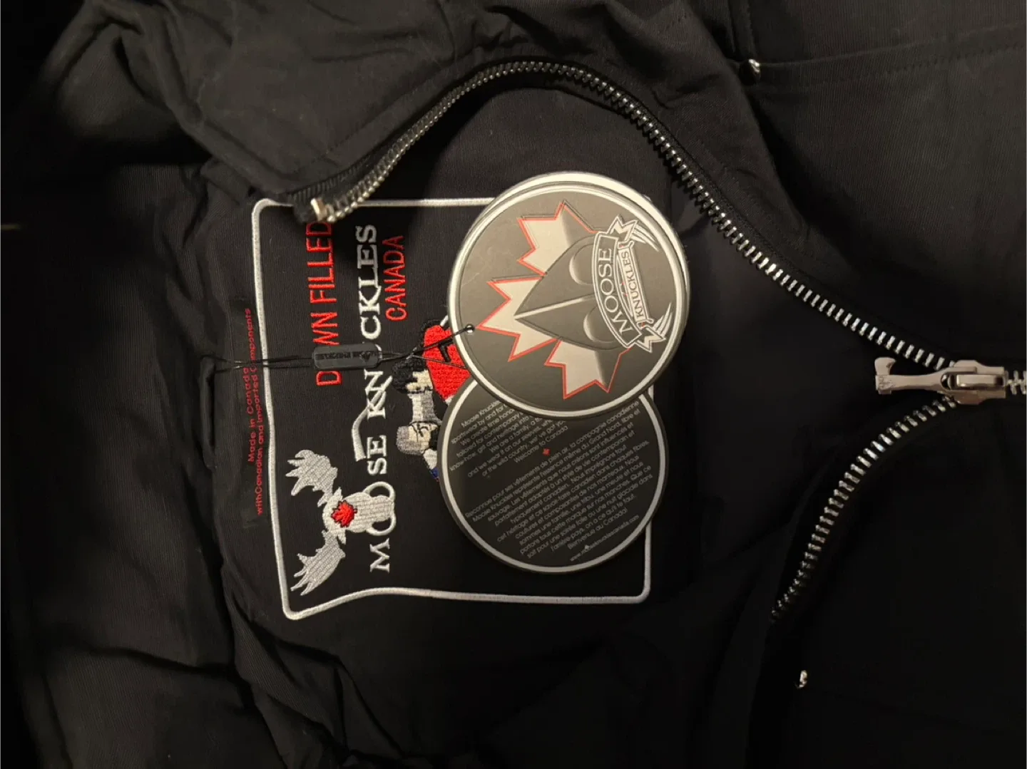 Moose Knuckles Down Filled Bomber - Size L image indicator(2)