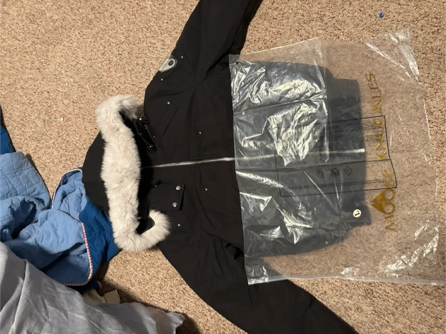 Moose Knuckles Down Filled Bomber - Size L