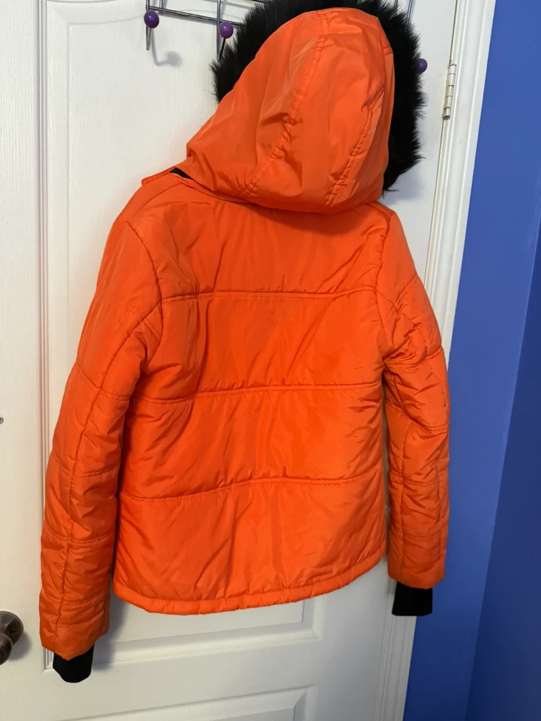 Forever 21 Sport Orange Puffer Jacket XS #Cleanout image indicator(5)