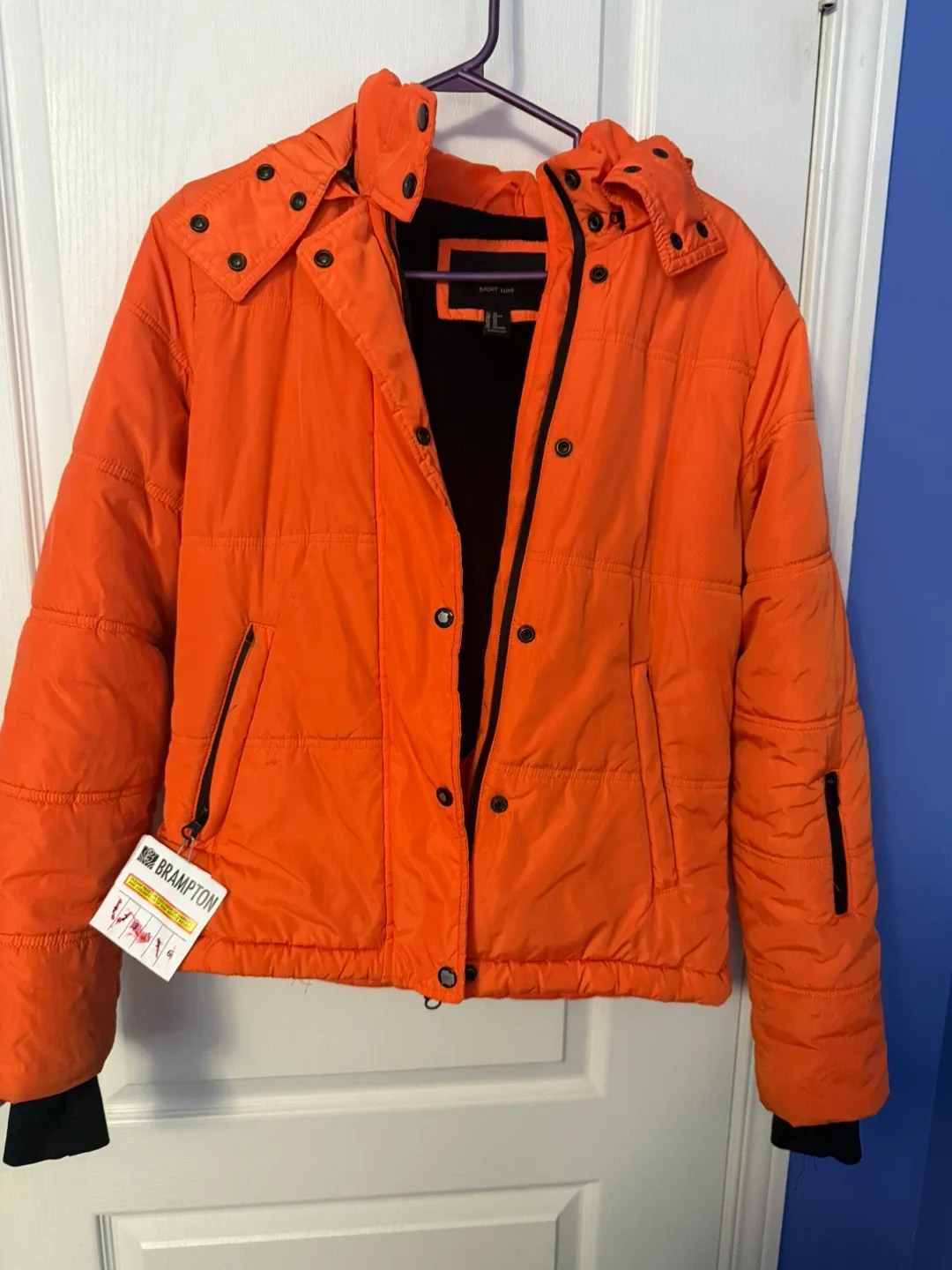 Forever 21 Sport Orange Puffer Jacket XS #Cleanout