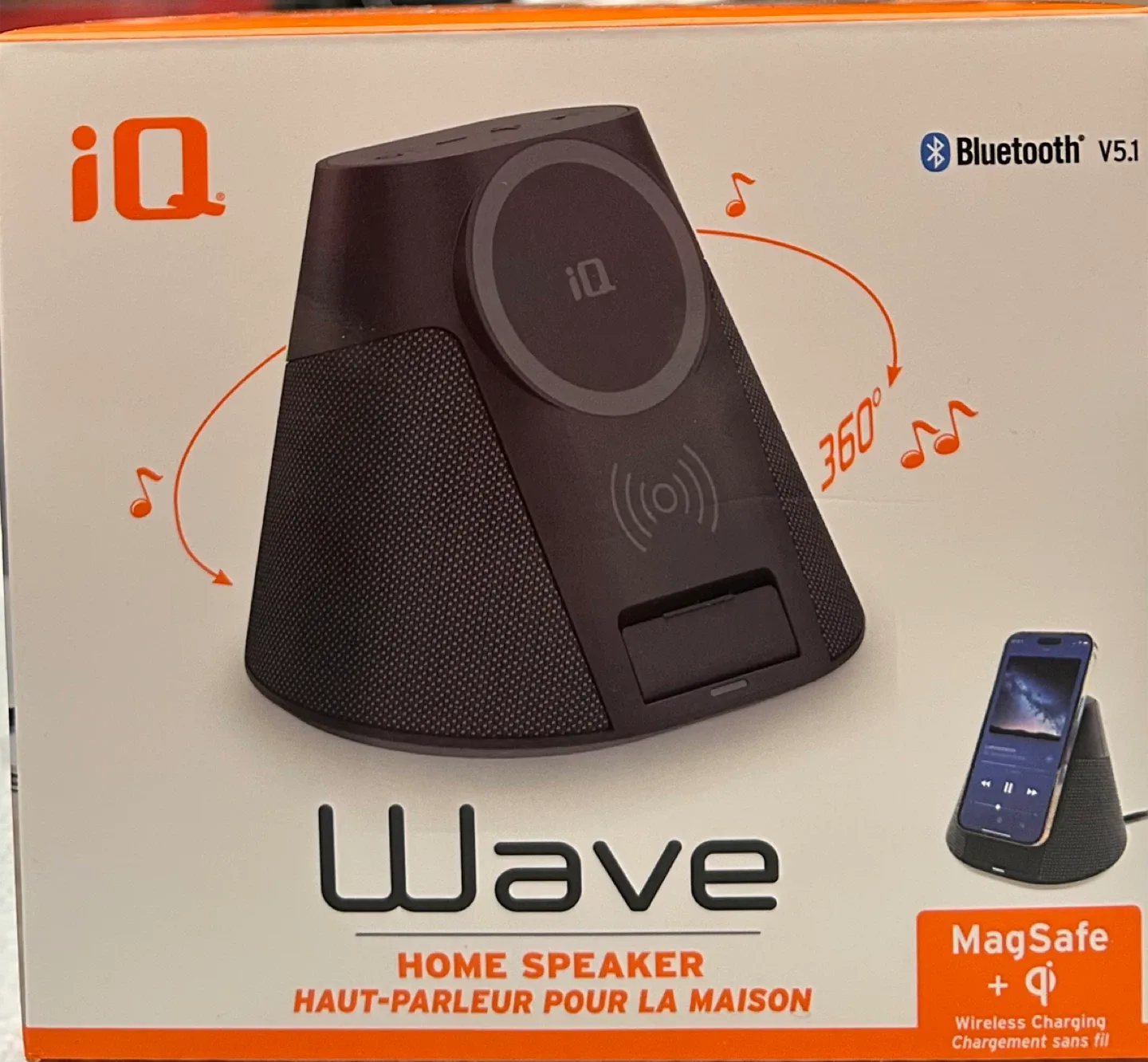 New iQ Wave Home Speaker with MagSafe Charging