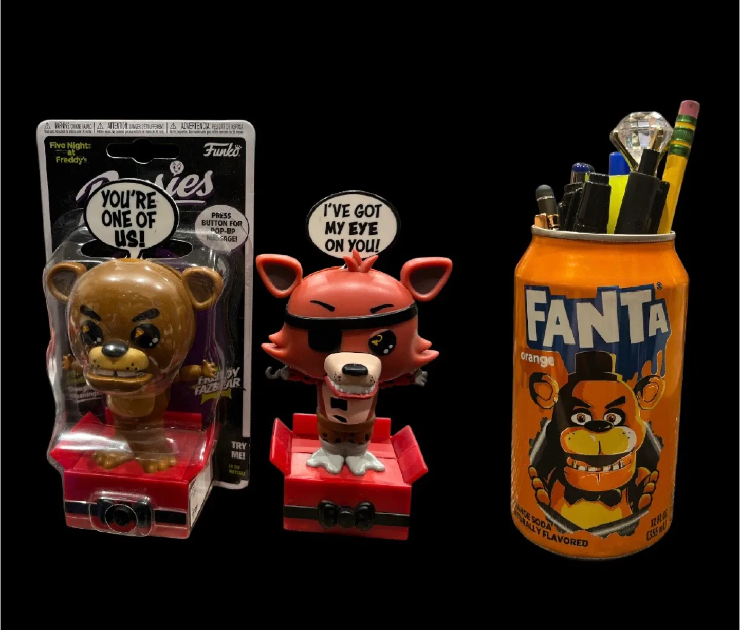 Funko Exclusive FNAF Popsies & Can Pens Holder
