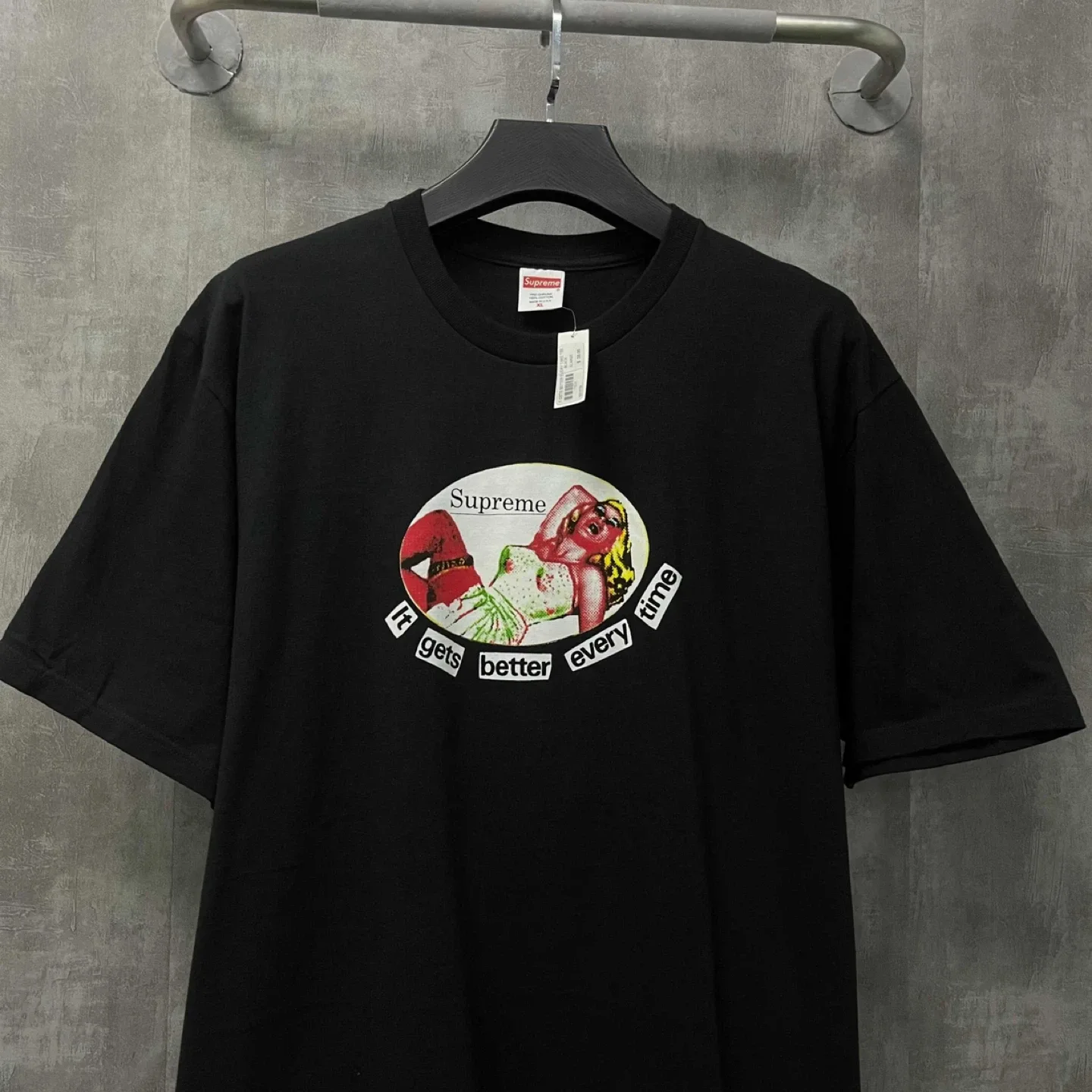 Supreme 'It Gets Better Every Time' Black Tee image indicator(2)