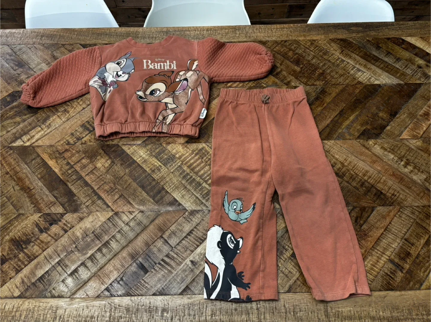 H&M Disney Bambi Outfit - Size 3-4Y